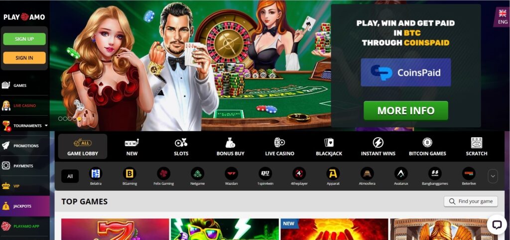 Playamo casino how to find