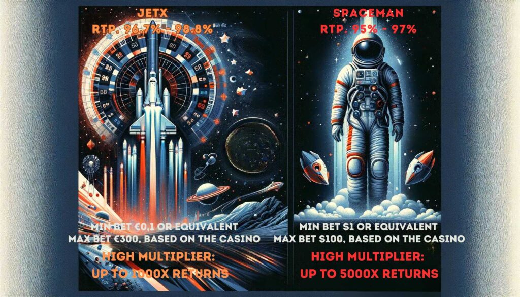 RTP spaceman and jetx
